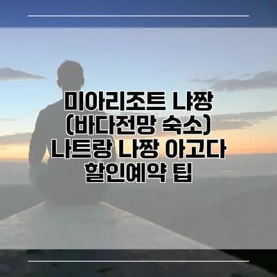 미아리조트 냐짱 (바다전망 숙소) 나트랑 나짱 아고다 할인예약 팁