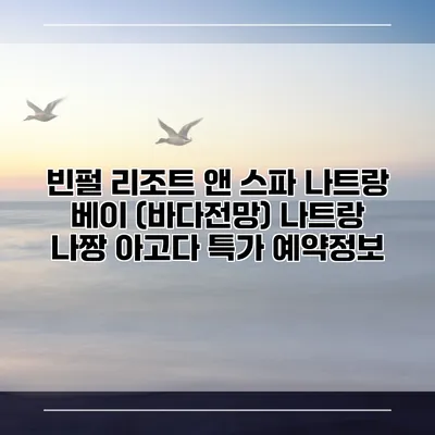 빈펄 리조트 앤 스파 나트랑 베이 (바다전망) 나트랑 나짱 아고다 특가 예약정보