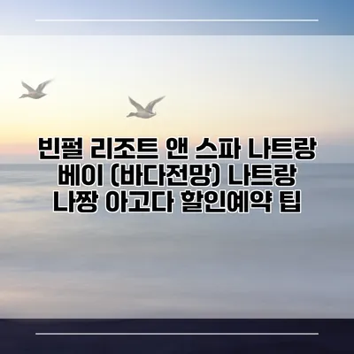 빈펄 리조트 앤 스파 나트랑 베이 (바다전망) 나트랑 나짱 아고다 할인예약 팁