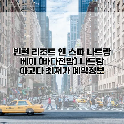 빈펄 리조트 앤 스파 나트랑 베이 (바다전망) 나트랑 아고다 최저가 예약정보