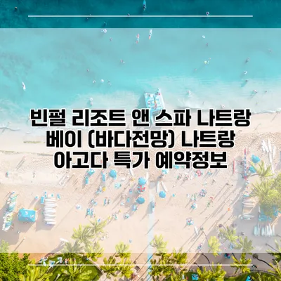 빈펄 리조트 앤 스파 나트랑 베이 (바다전망) 나트랑 아고다 특가 예약정보