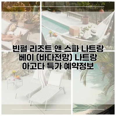 빈펄 리조트 앤 스파 나트랑 베이 (바다전망) 나트랑 아고다 특가 예약정보