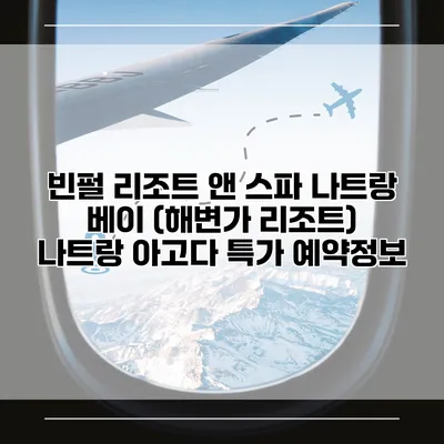 빈펄 리조트 앤 스파 나트랑 베이 (해변가 리조트) 나트랑 아고다 특가 예약정보