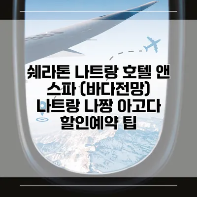 쉐라톤 나트랑 호텔 앤 스파 (바다전망) 나트랑 나짱 아고다 할인예약 팁