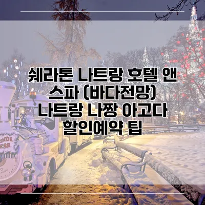 쉐라톤 나트랑 호텔 앤 스파 (바다전망) 나트랑 나짱 아고다 할인예약 팁