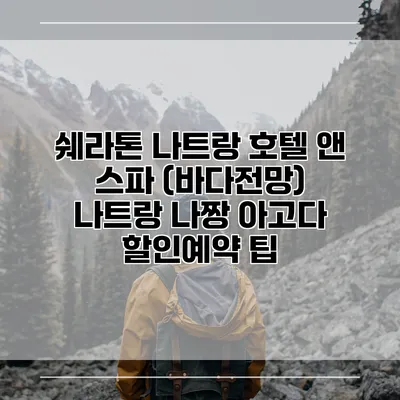 쉐라톤 나트랑 호텔 앤 스파 (바다전망) 나트랑 나짱 아고다 할인예약 팁