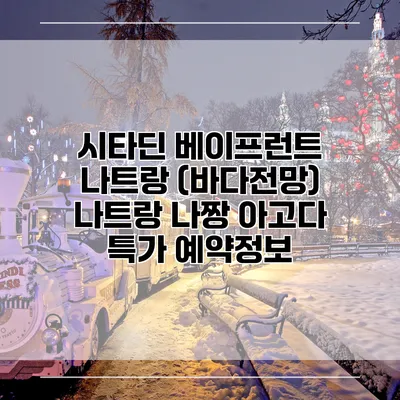 시타딘 베이프런트 나트랑 (바다전망) 나트랑 나짱 아고다 특가 예약정보