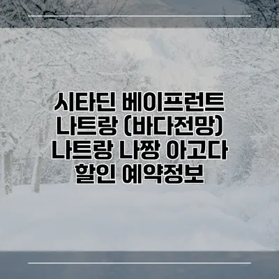 시타딘 베이프런트 나트랑 (바다전망) 나트랑 나짱 아고다 할인 예약정보