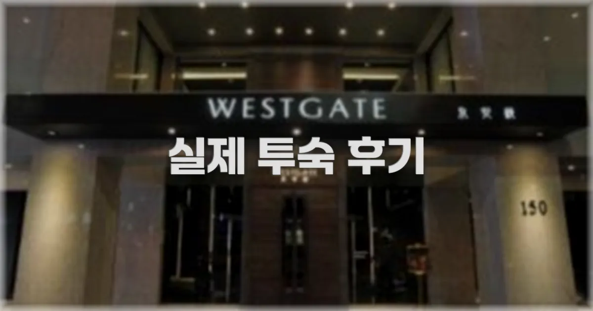 💬 실제 투숙 후기