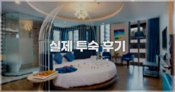 💬 실제 투숙 후기