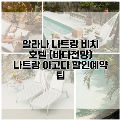 알라나 나트랑 비치 호텔 (바다전망) 나트랑 아고다 할인예약 팁