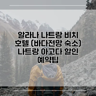 알라나 나트랑 비치 호텔 (바다전망 숙소) 나트랑 아고다 할인 예약팁