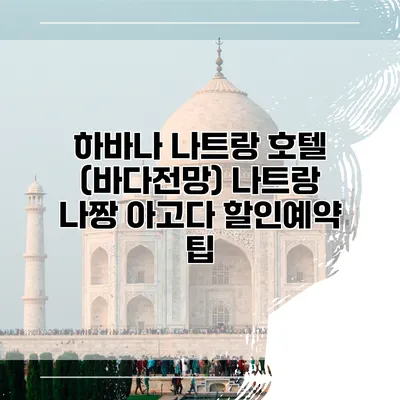 하바나 나트랑 호텔 (바다전망) 나트랑 나짱 아고다 할인예약 팁