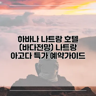 하바나 나트랑 호텔 (바다전망) 나트랑 아고다 특가 예약가이드