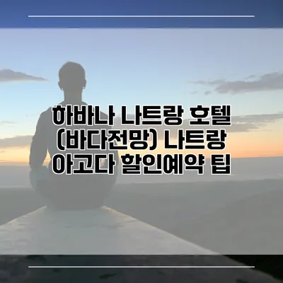 하바나 나트랑 호텔 (바다전망) 나트랑 아고다 할인예약 팁
