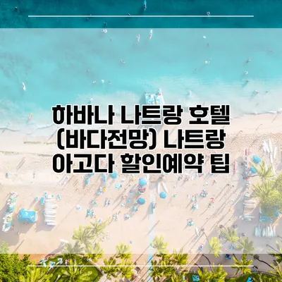 하바나 나트랑 호텔 (바다전망) 나트랑 아고다 할인예약 팁