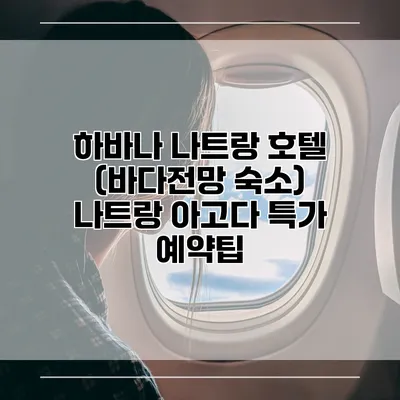 하바나 나트랑 호텔 (바다전망 숙소) 나트랑 아고다 특가 예약팁